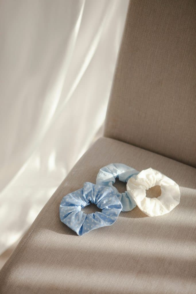 handmade hair scrunchies