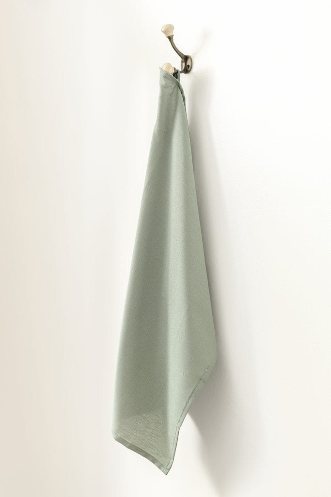 sage green kitchen towel