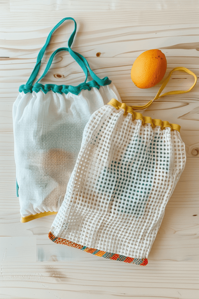 handmade reusable cloth produce bags