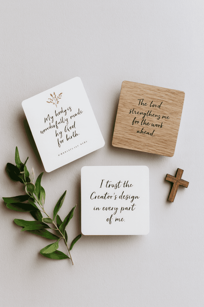 Inspirational Affirmations with Natural Elements