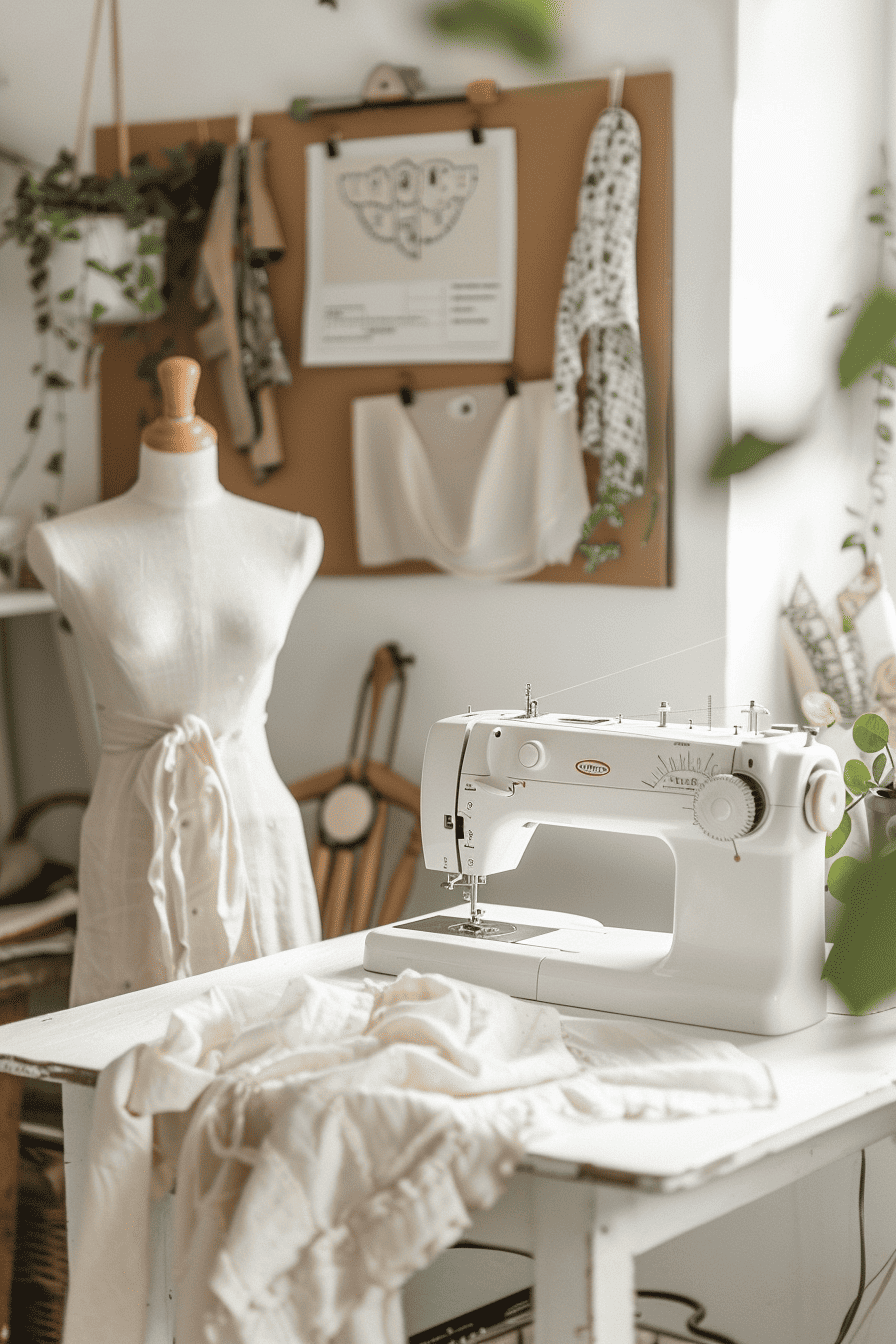 sewing workspace