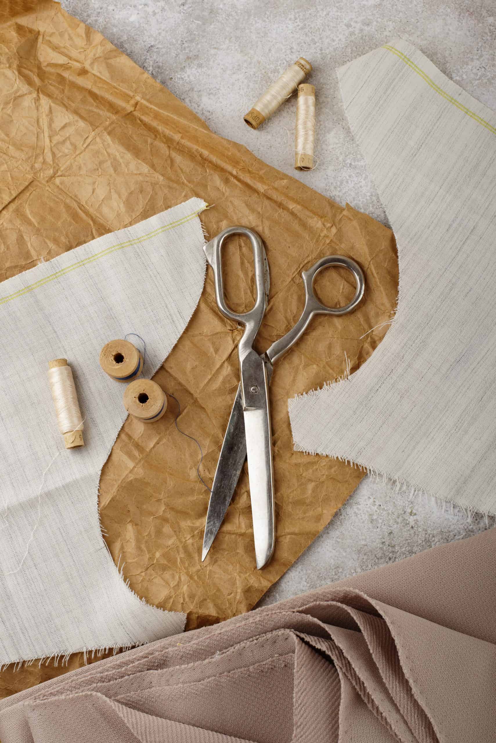 sewing patterns flat laying on a table