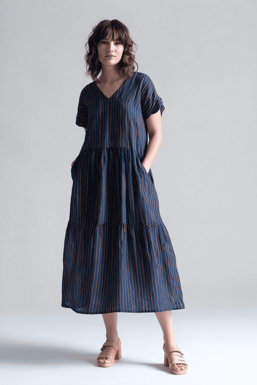 a woman standing confidently