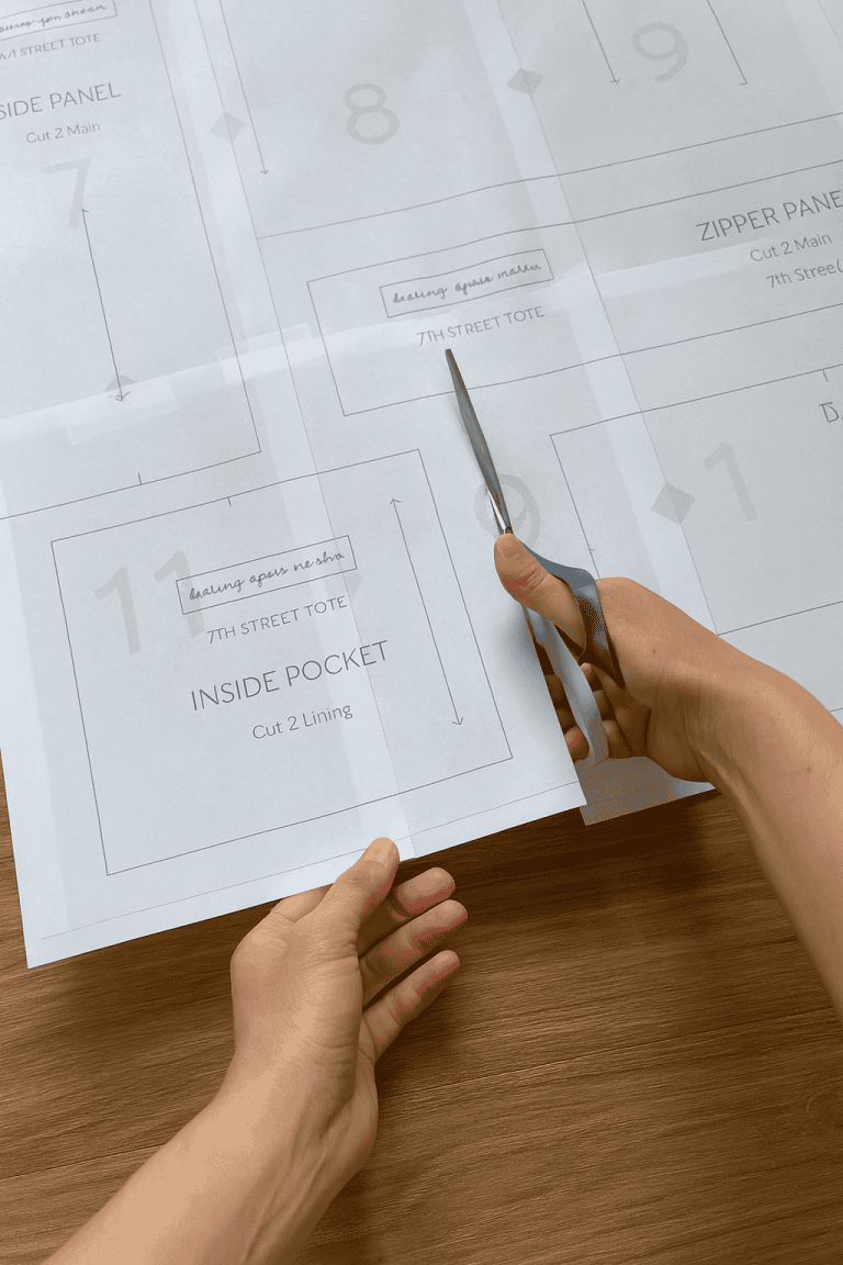 How to Use PDF Sewing Patterns - Homesteading With Betty