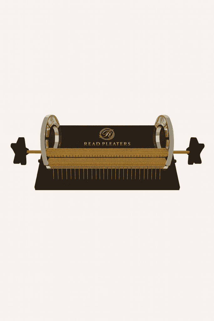 a premium pleating machine — specifically a Read Pleaters model — designed for smocking and fine fabric gathering