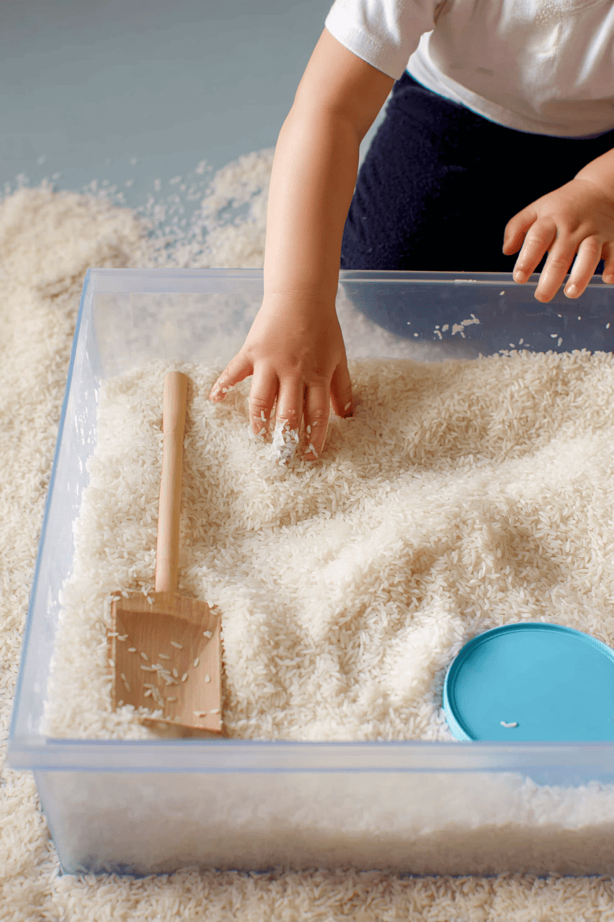 Uncooked Rice Play 14 Cozy Winter Indoor Sensory Play Ideas Your Kids Will Love ...