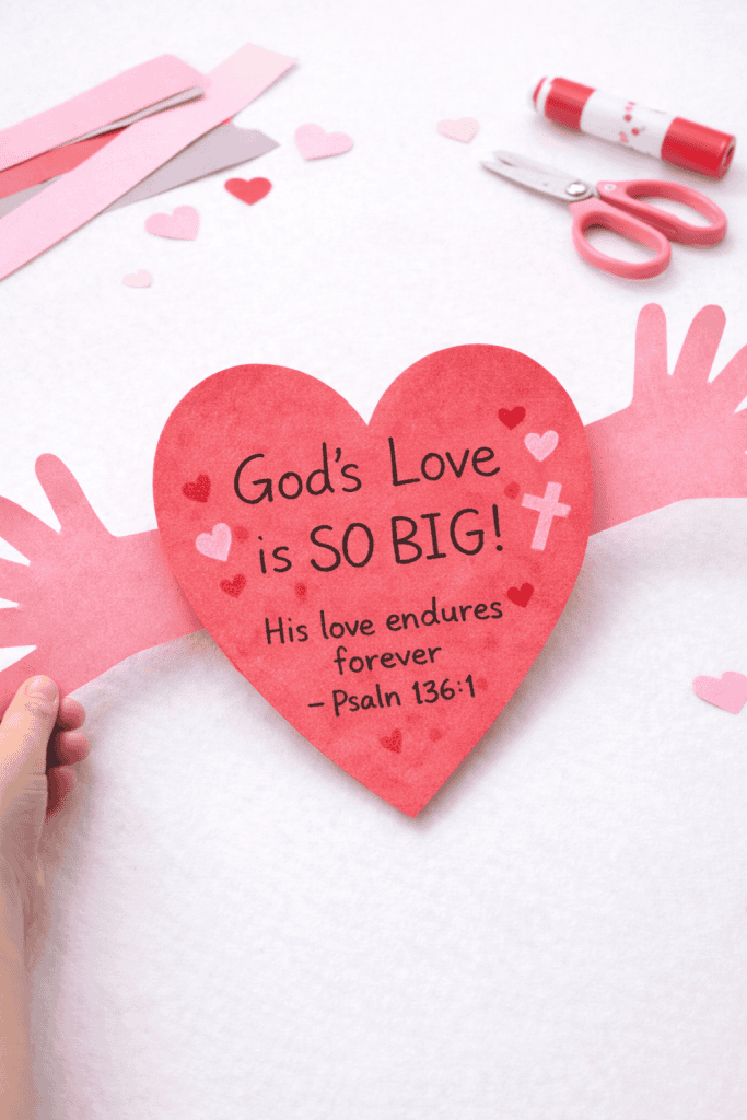 God’s love hug craft for kids