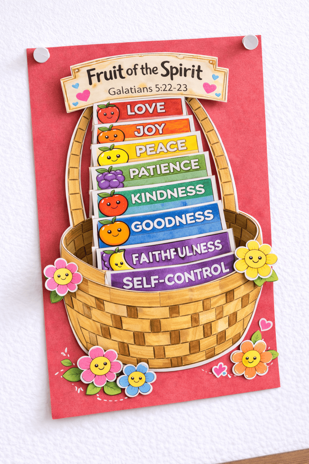 Fruit of the Spirit Basket Craft for Kids (FREE PRINTABLE)