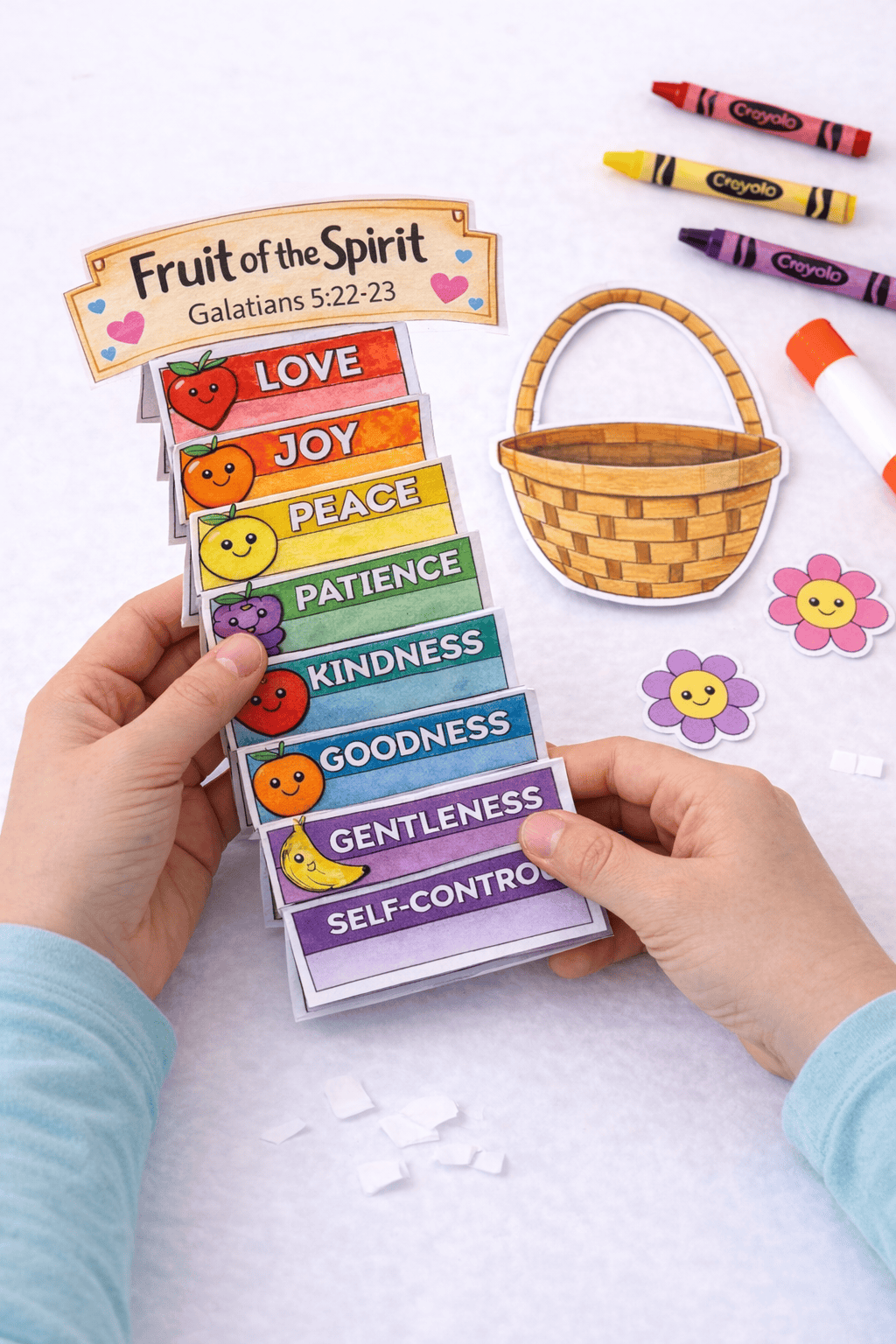 Fruit of the Spirit Basket Craft for Kids (FREE PRINTABLE)