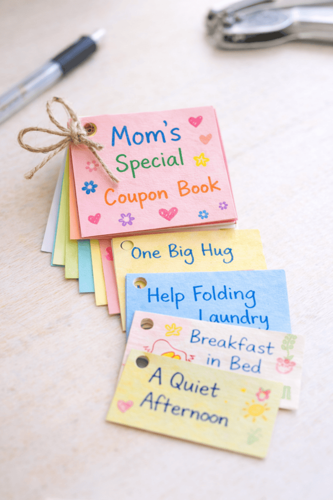 Handmade Mother's Day coupon book