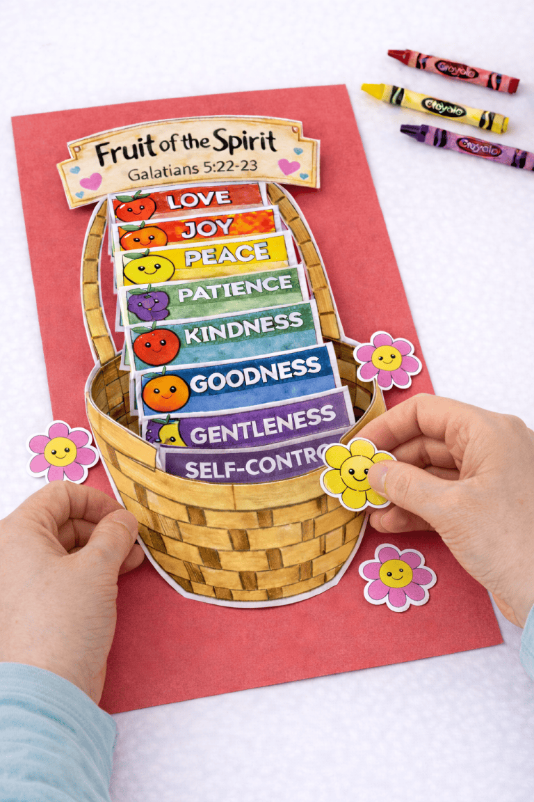 Fruit of the Spirit Basket Craft for Kids (FREE PRINTABLE)