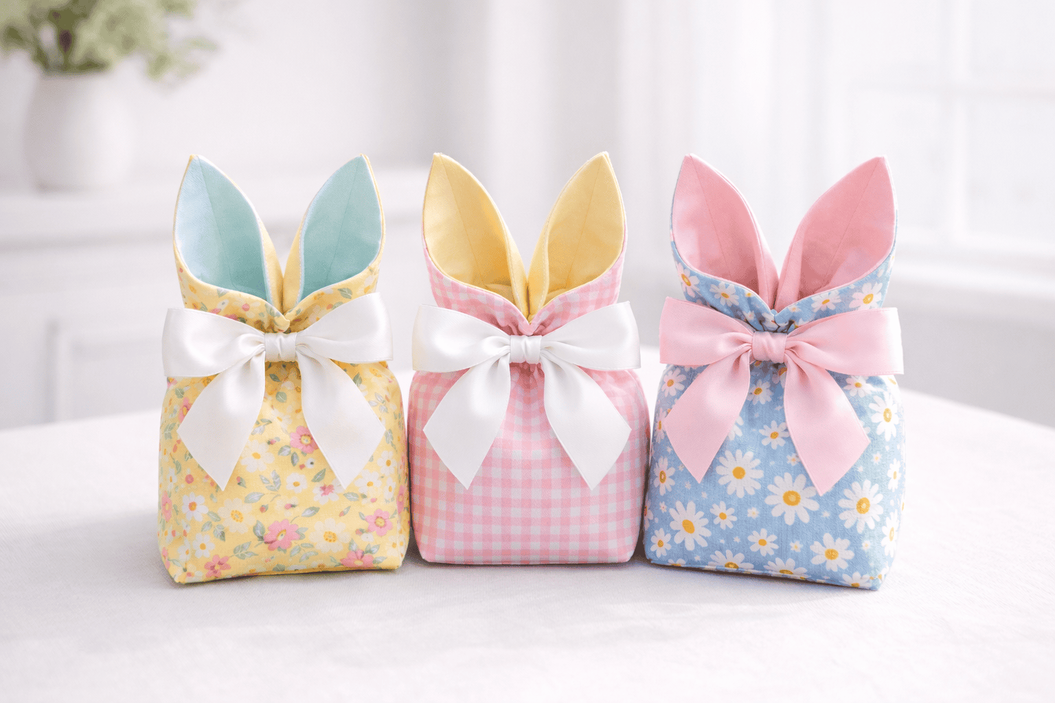 DIY Bunny Ears Treat Bag for Easter: Cute & Easy Sewing Tutorial