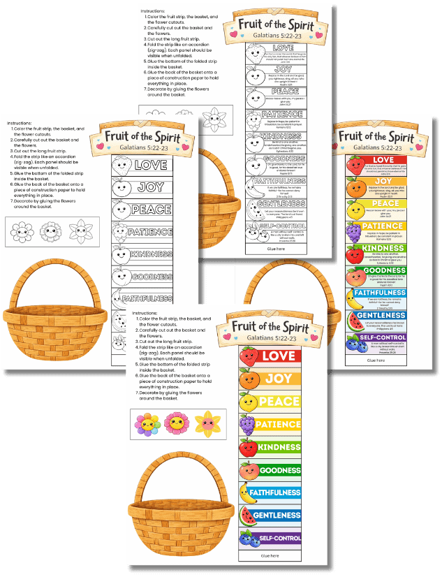 free Fruit of the Spirit Basket Craft