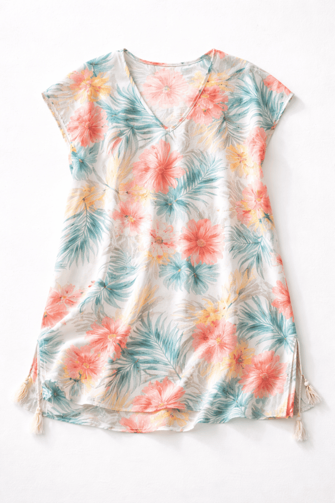 a handmade easy pull-on swimsuit cover-up