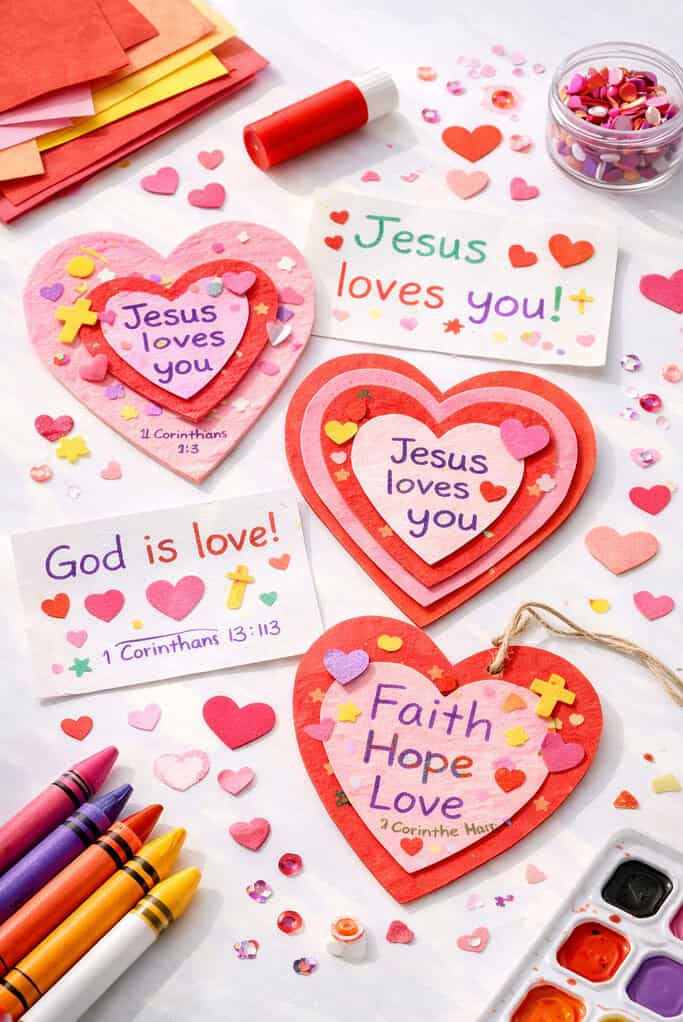 Handmade Christian Valentine’s Day crafts