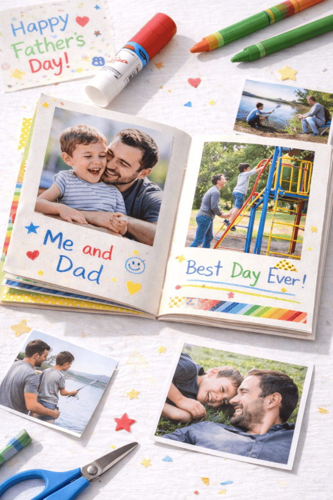 Handmade Father's Day photo book