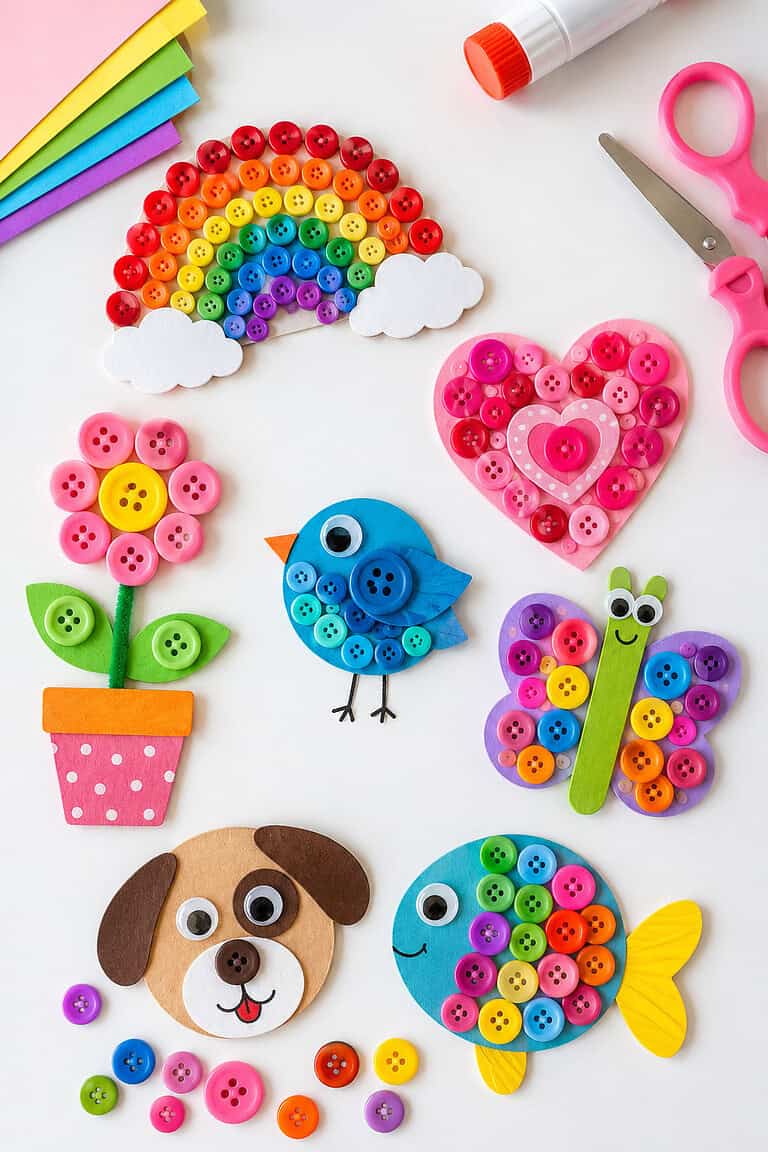 Spring Button Crafts 20 Clever Button Crafts You Can Make With Spare Buttons