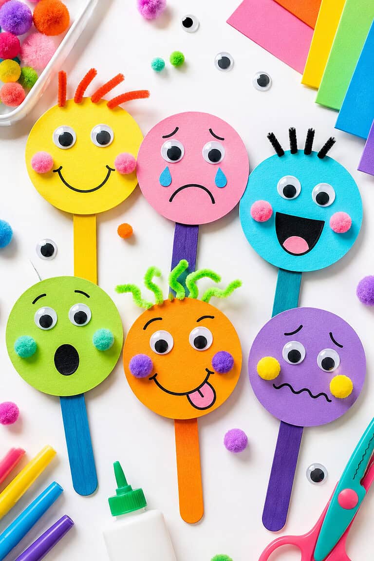 12 Cute Emotions Crafts for Kids to Explore Big Feelings