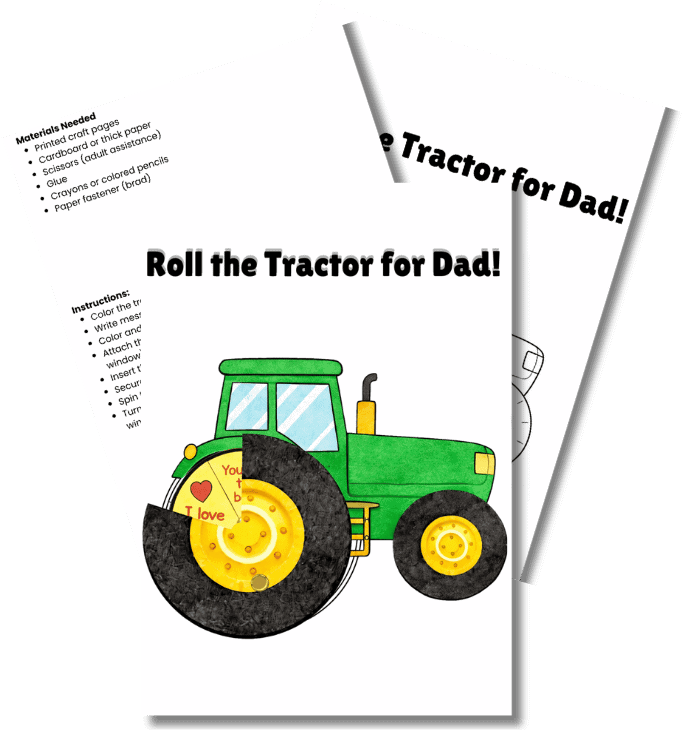 Roll the Tractor for Dad