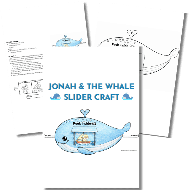 Jonah and the Whale Slider Craft