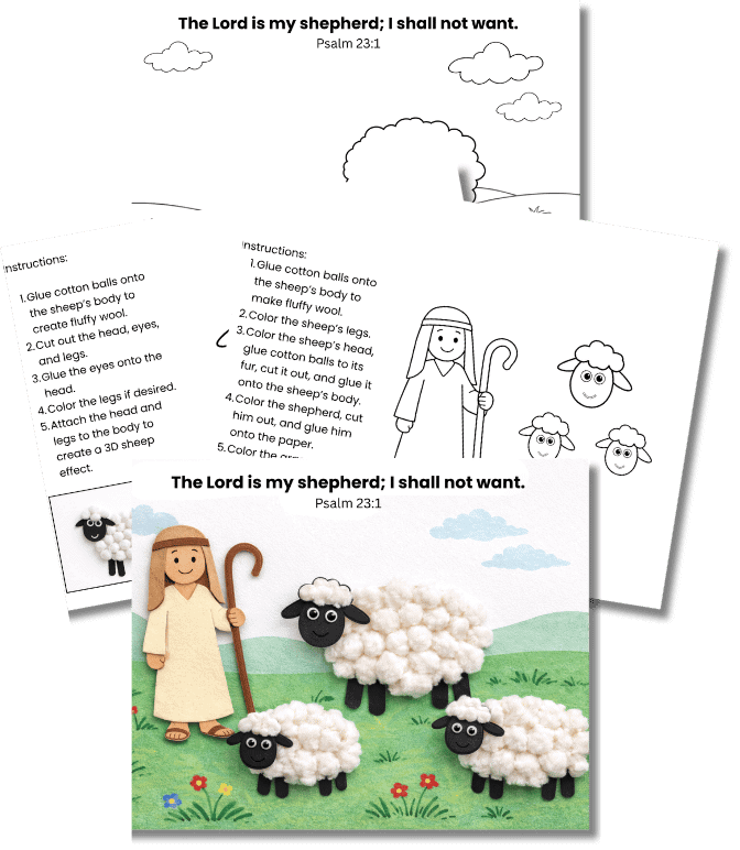 Good Shepherd Sheep Craft