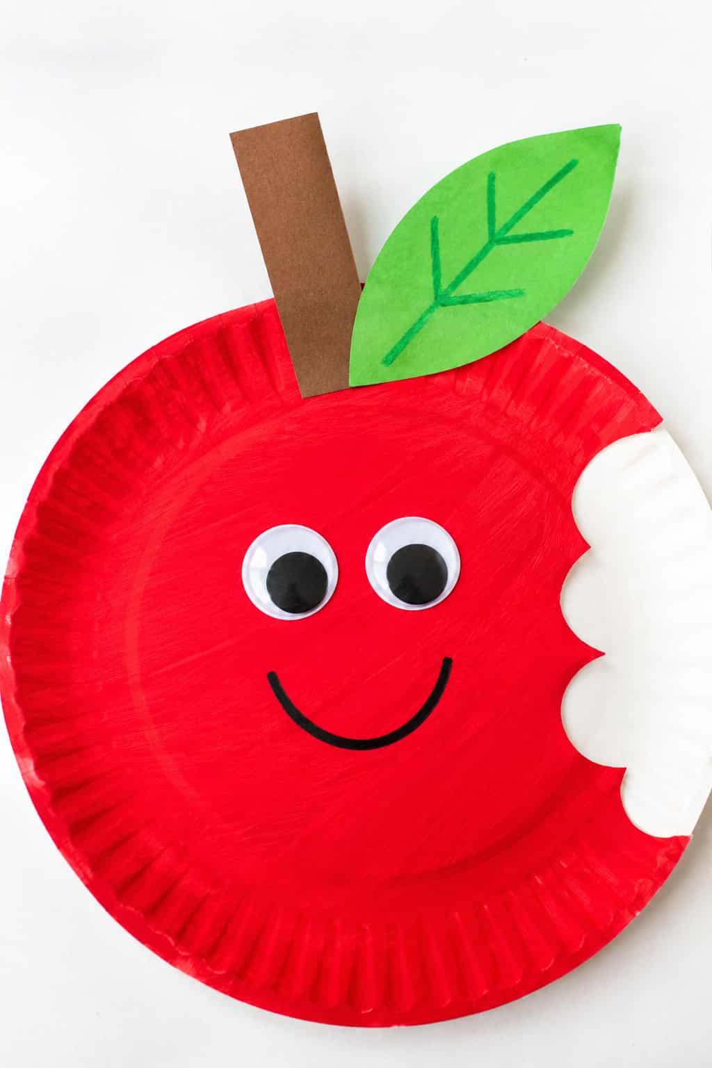 a single handmade apple craft