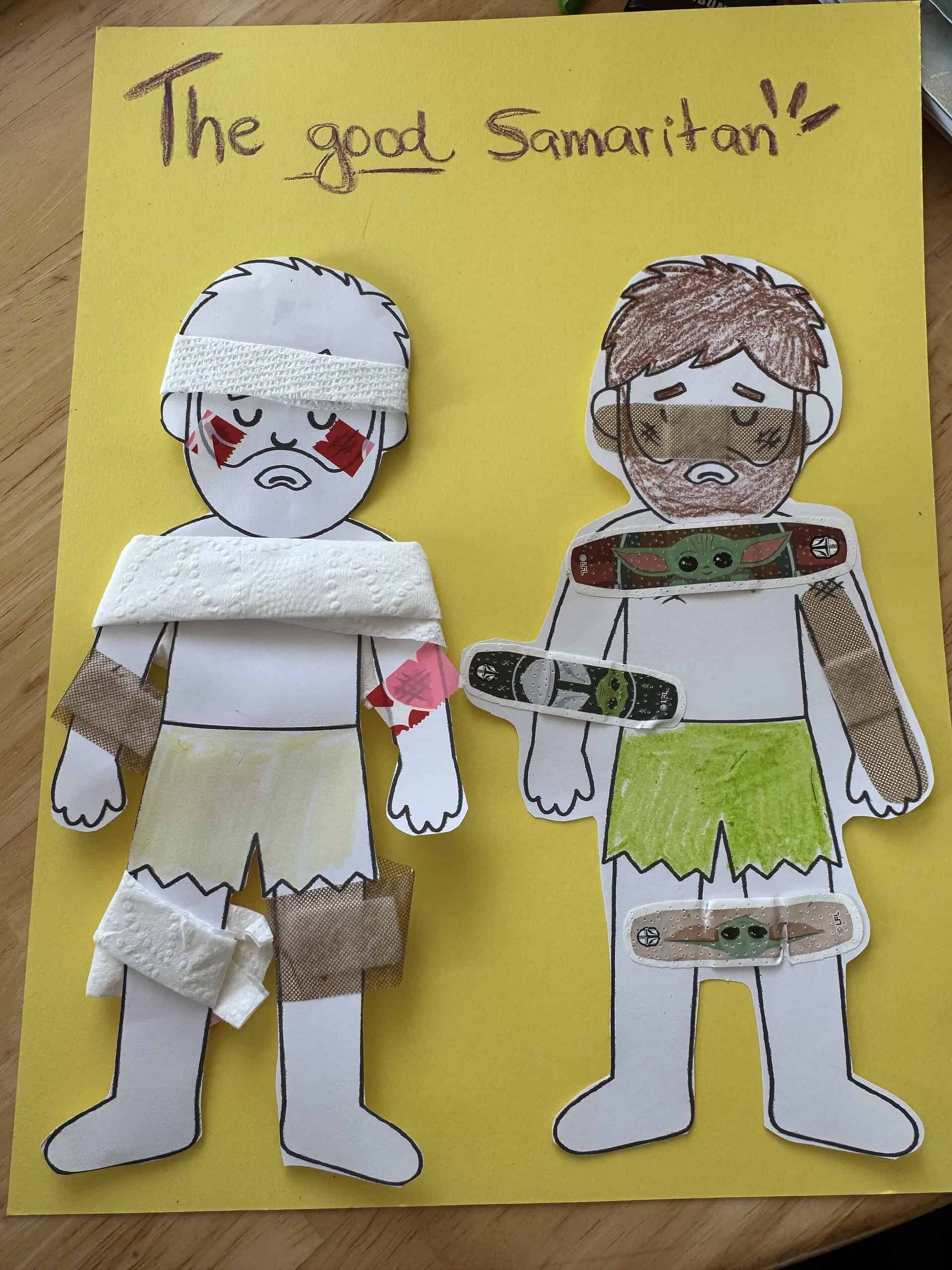 Good Samaritan bandage craft by Bruna and her daughter